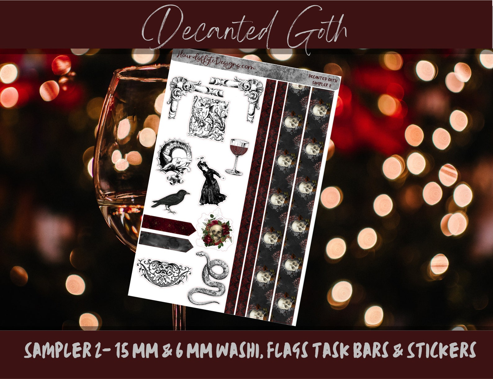 Planner Stickers Decanted Goth | Etsy