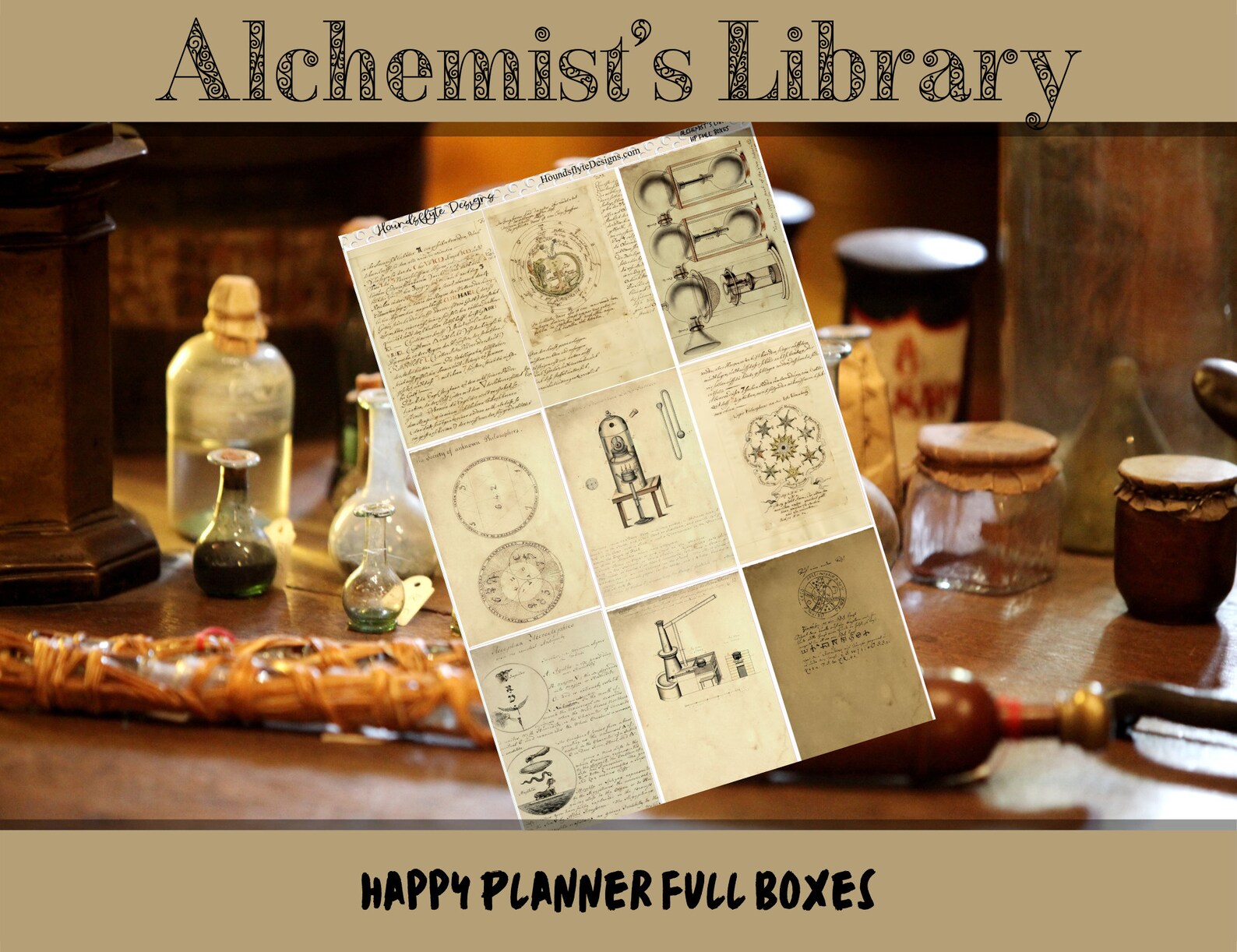 Planner Stickers - Alchemist's Library - Etsy