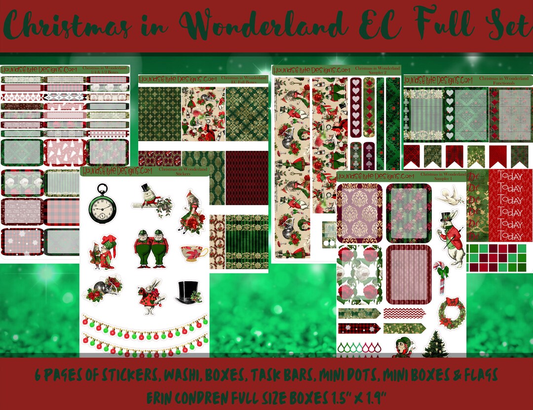 Planner Stickers - Christmas in Wonderland - Etsy