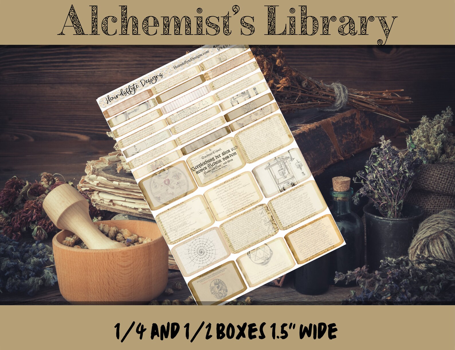 Planner Stickers - Alchemist's Library - Etsy