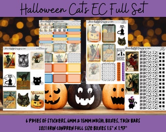 Planner Stickers - Halloween Cats