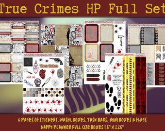 Planner Stickers - True Crime