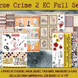 Planner Stickers - True Crime 2