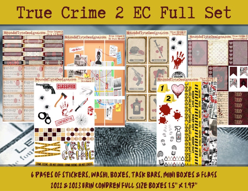 Planner Stickers - True Crime 2 - Etsy