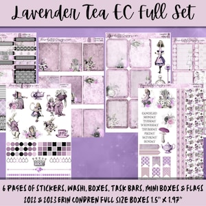 Planner Stickers - Lavender Tea