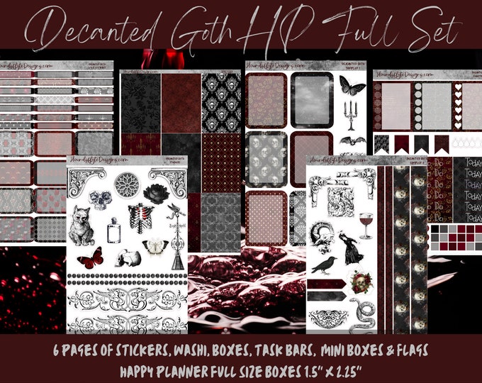 Planner Stickers Decanted Goth - Etsy