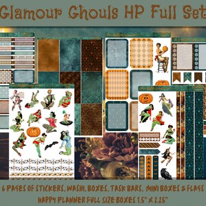 Planner Stickers - Glamour Ghouls
