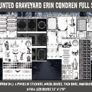 Planner Stickers - Haunted Graveyard