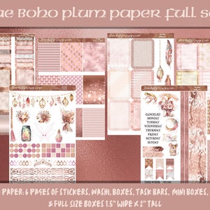 Planner Stickers - Fae Boho Plum Planner