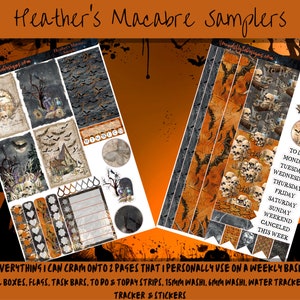 Planner Stickers - Heather's Macabre Samplers