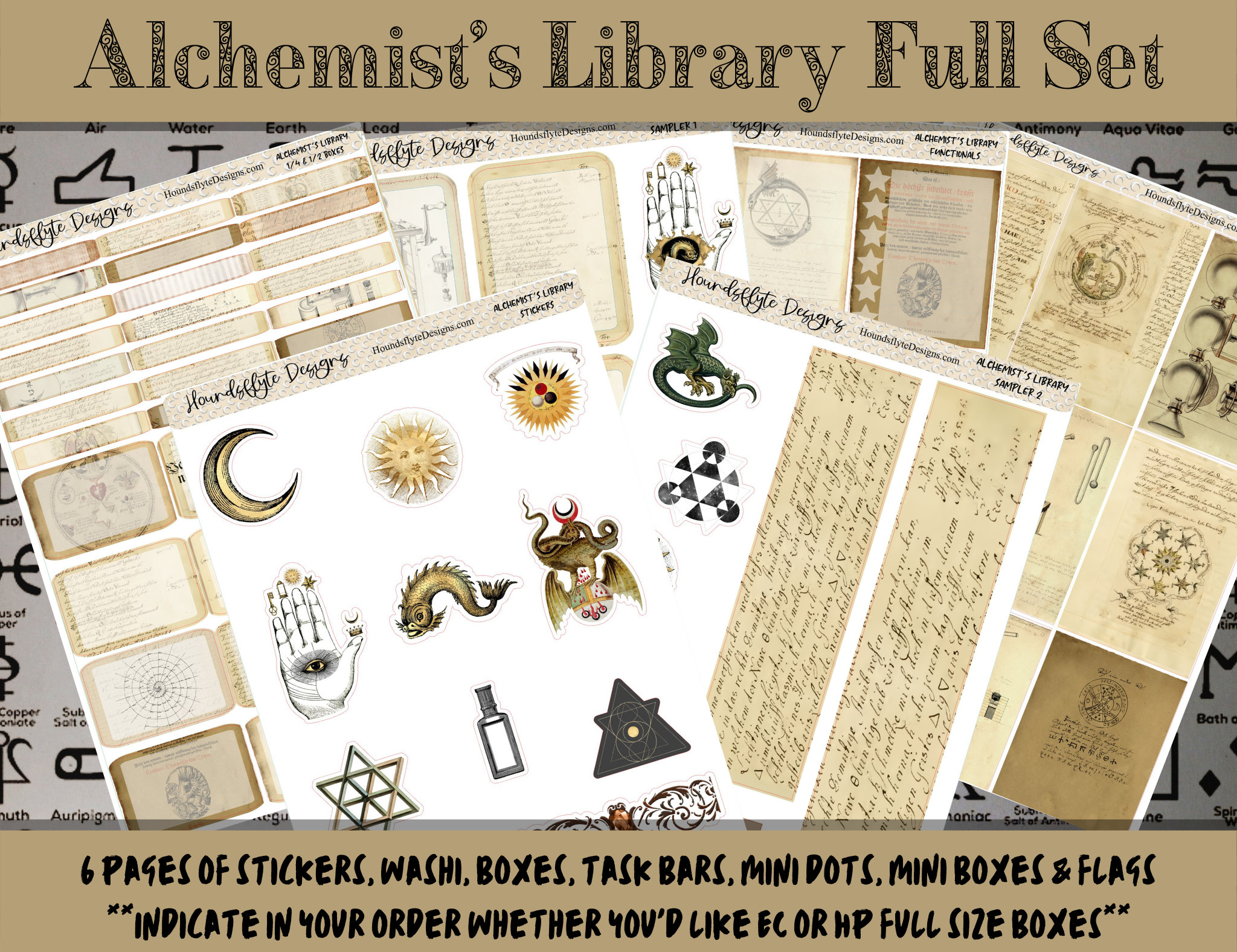 Planner Stickers - Alchemist's Library - Etsy