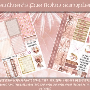 Planner Stickers - Heather's Fae Boho Samplers