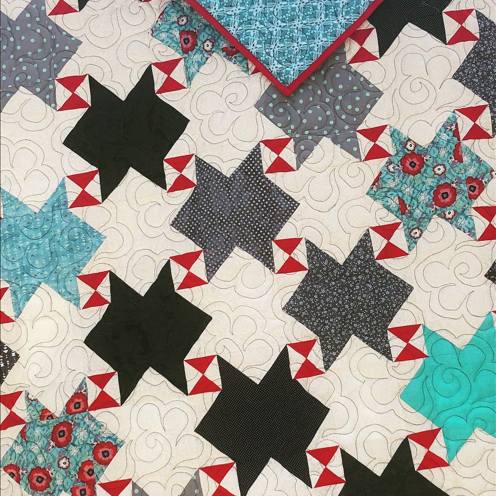 Spanish tiles quilt Etsy