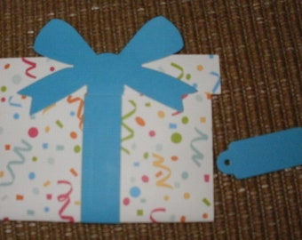 Gift Card Holder  Birthday Celebration Themed Card Stock Assembled Ready to Use