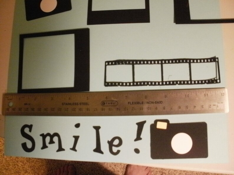 Smile Photo Frames Filmstrip Cameras Die Cut Scrapbook Etsy