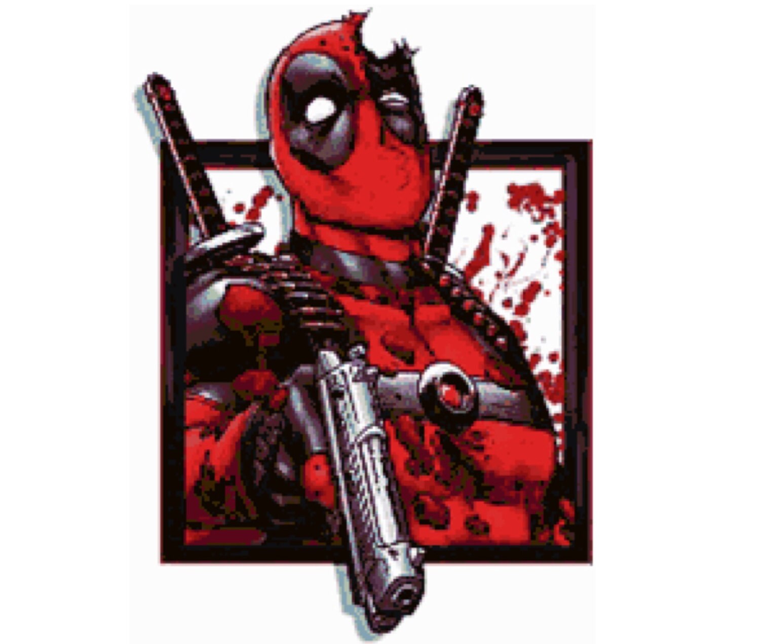 Deadpool Comic Character Superhero Counted Cross-Stitch Pattern Needlepoint Deadpool Comic Character Superhero Counted Cross-Stitch Pattern Needlepoint