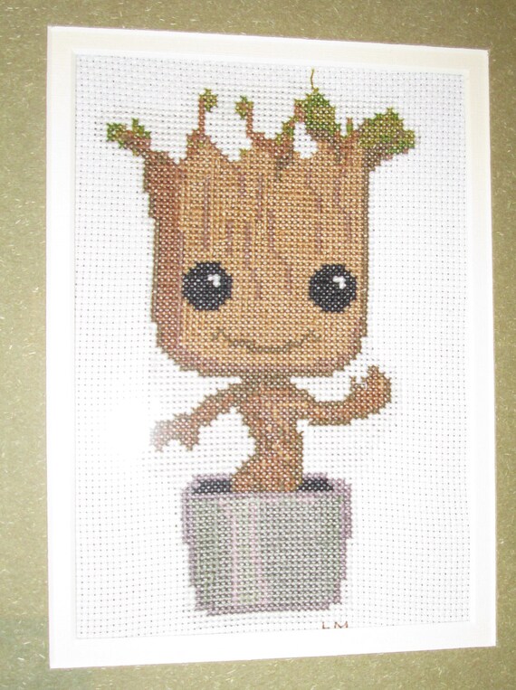 Baby Groot Cross Stitch Pattern Etsy