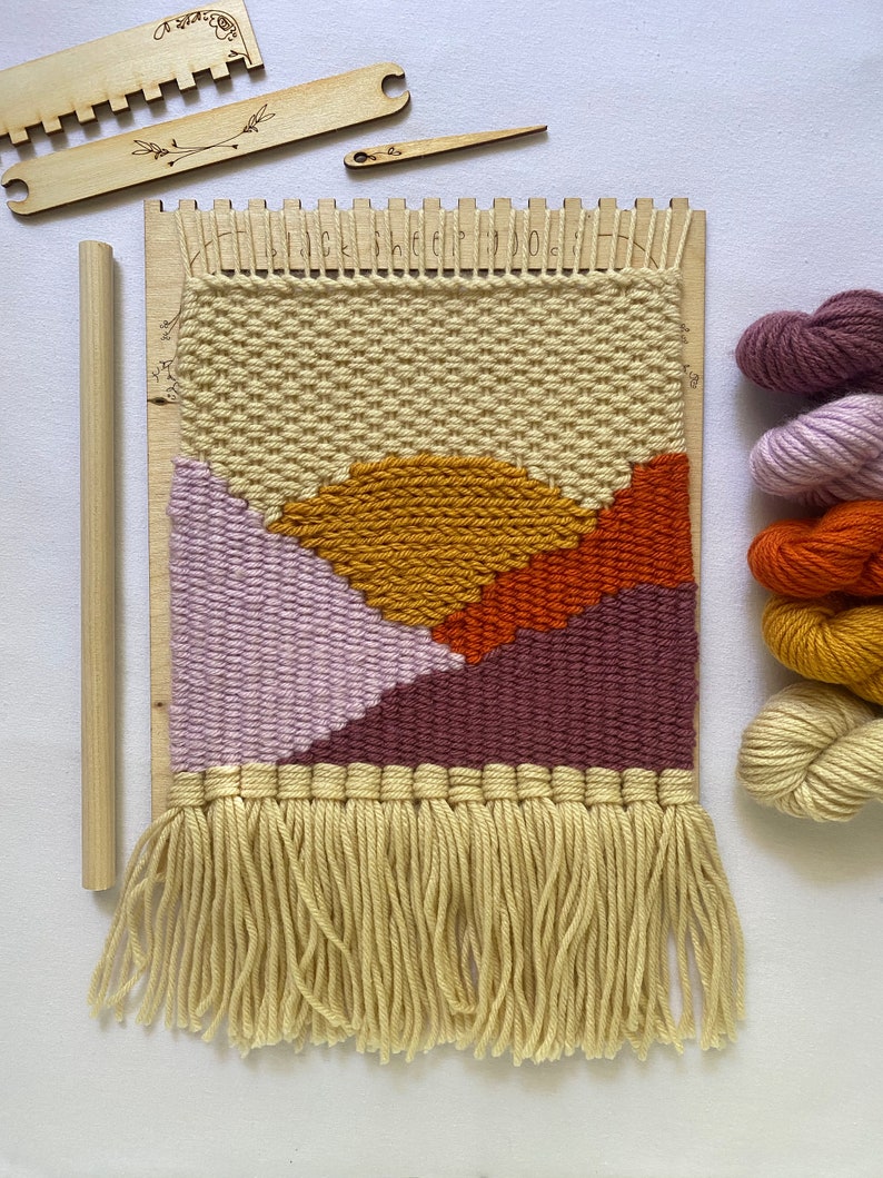 Weaving Kit: Pop Out Loom & Tools//DIY//Crafts//Beginner//Fiber Art//Woven//Needlecrafts//Yarn image 6