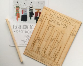 Pop Out Loom & Tools//DIY//Crafts//Beginner//Weaving//WITHOUT YARN