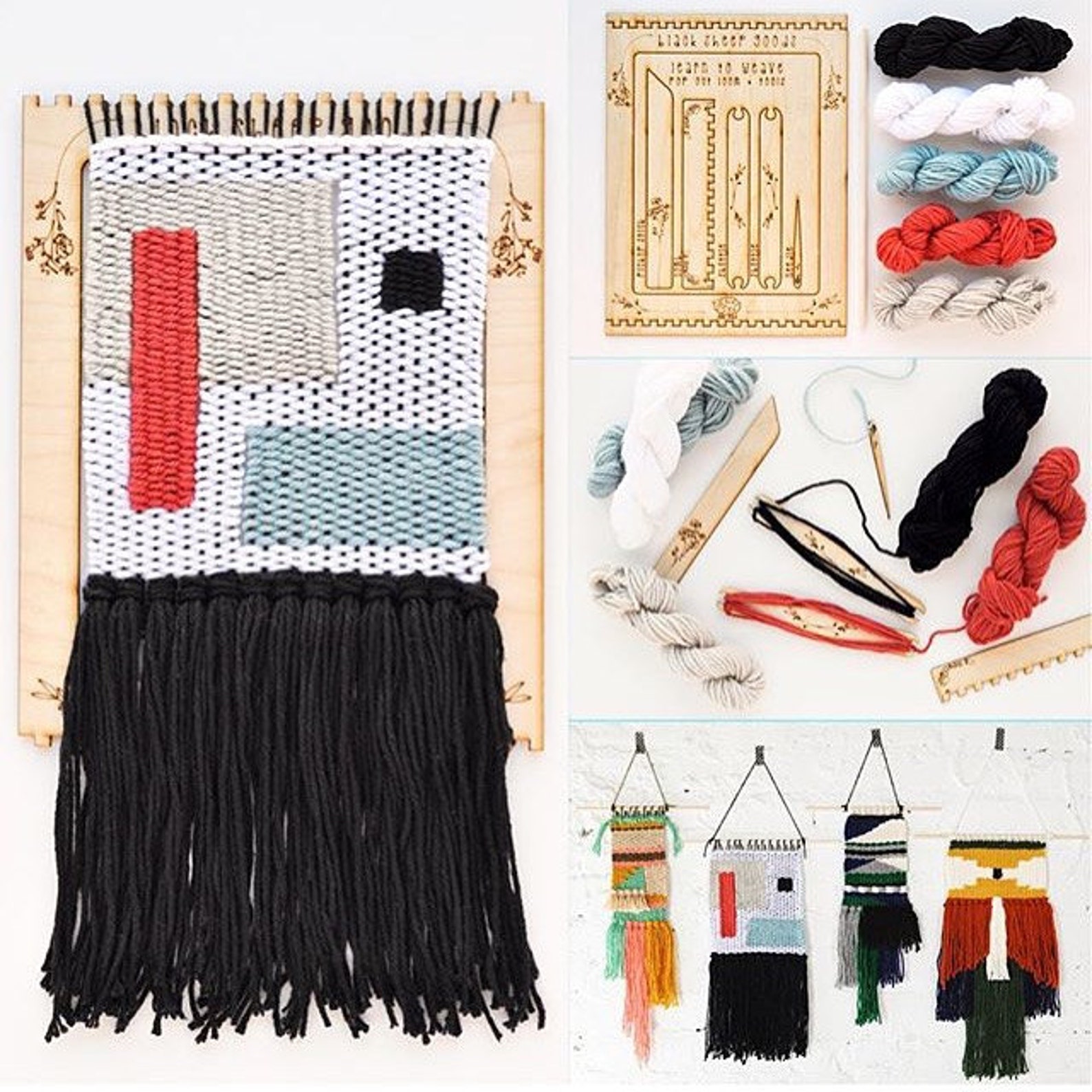 Pop Out Loom & Tools//diy//crafts//beginner//weaving//without YARN - Etsy