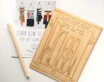 Pop Out Loom & Tools//DIY//Crafts//Beginner//Weaving//WITHOUT YARN