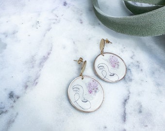 Hand-painted Watercolor Earrings Collection