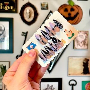 Naughty Little Secret Bondage Press On Nails | Luxury Nails | Handmade Set | Custom | 3D Nail Art | Custom Nail Design