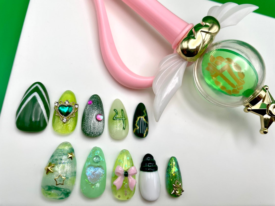 Sailor Jupiter Press on Nails Luxury Nails Handmade Set Etsy