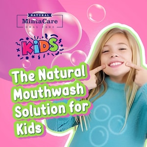 All Natural Oil Pulling for Kids - Mouthwash for Gum and Oral Health - Fluoride and Alcohol Free Oral Rinse - Bubble Gum Flavor