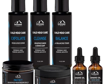 The Ultimate Bald head care kit +  2 Free Shave Oils