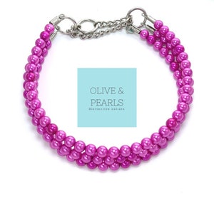 SPECIAL EDITION &quot;Hailey&quot; Pearl Dog Collar, Pearl Dog Necklace, Dog pearls, Jewelry for Dogs