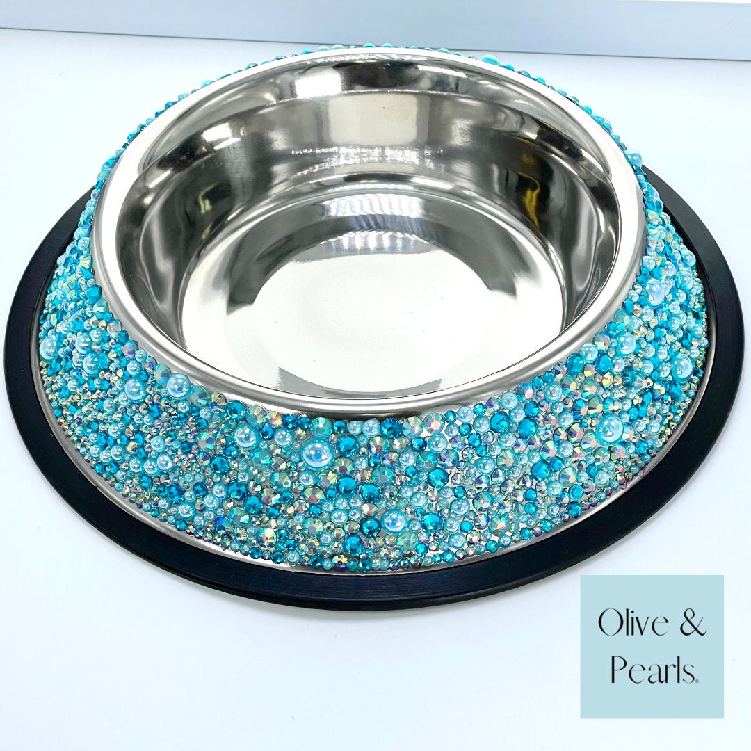Bling dog bowls hot sale