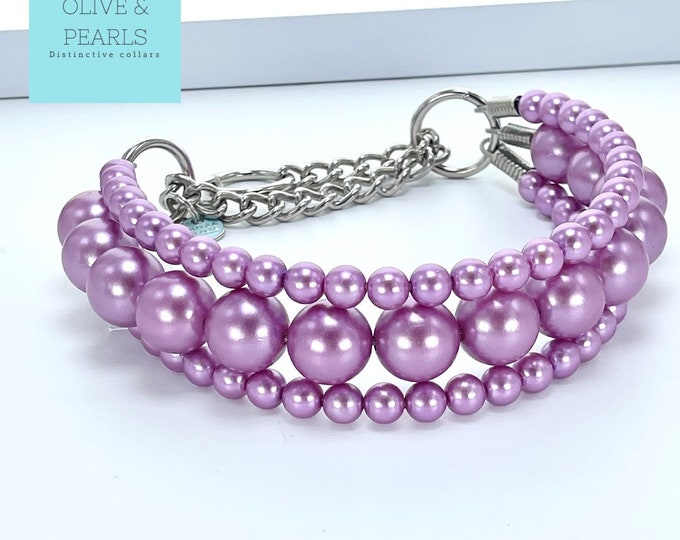 pearl dog collar