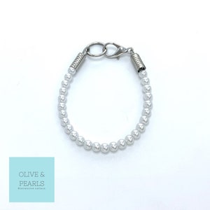 The &quot;Itsy&quot; Pearl Dog Collar, Small Dog Collar, Dog Pearls, Jeweled Dog Collar