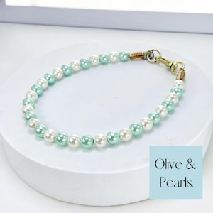 The &quot;Palmer&quot; Pearl Dog Collar, Pearl Dog Necklace, Dog Pearls