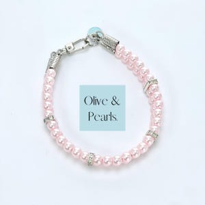 The &quot;Poppy&quot; Pearl Dog Collar, Small Dog Pearl Collar