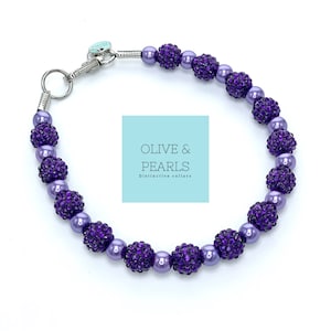 The &quot;Rory&quot; Pearl Dog Collar, Pearl Dog Necklace, Dog Pearls