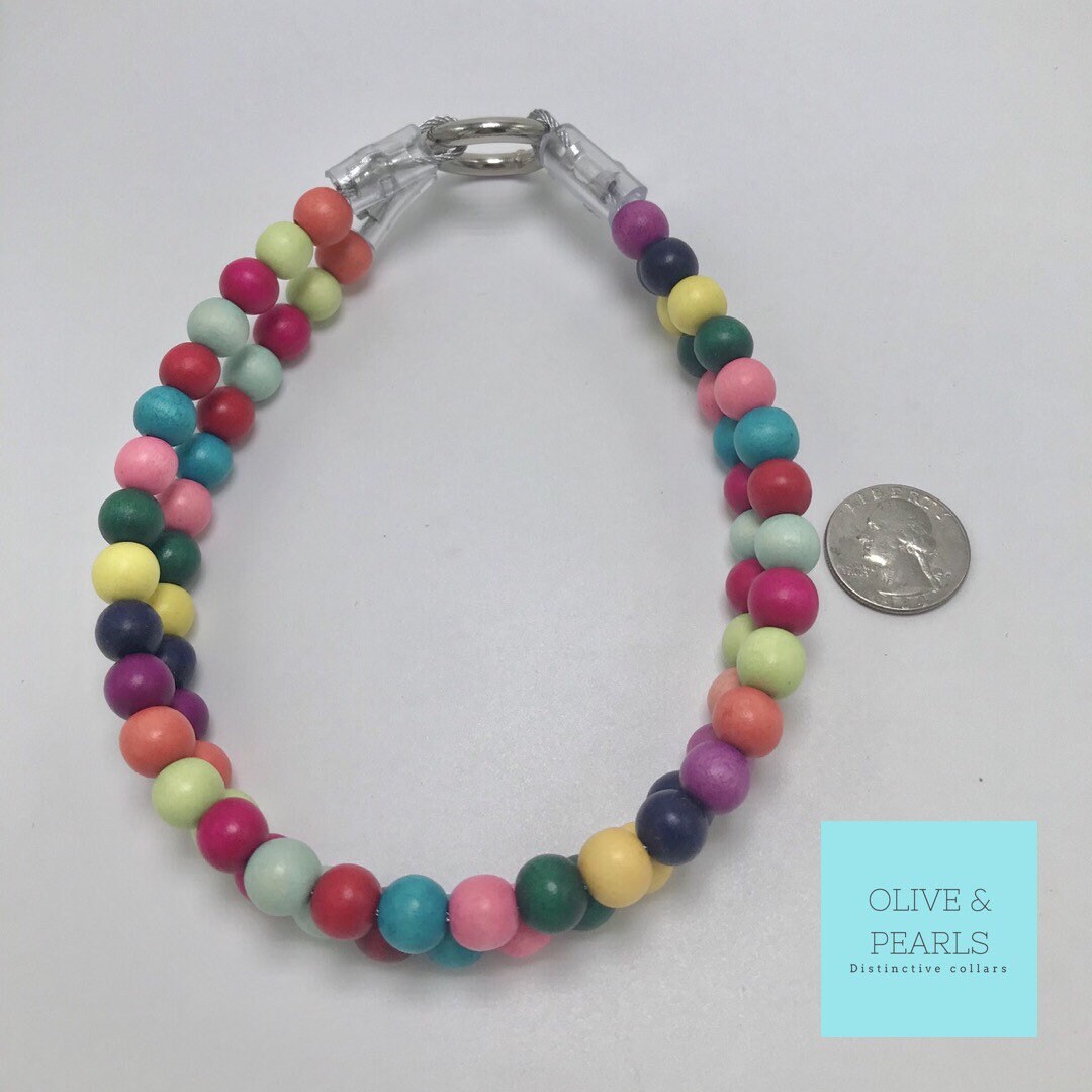 large bead dog collar