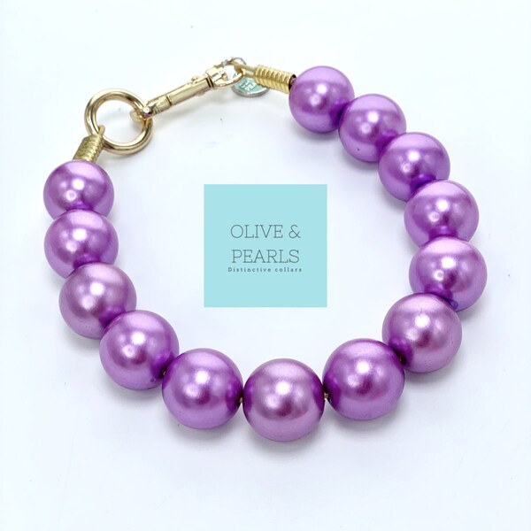 Pearl Dog Collar Etsy