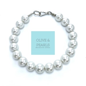 The &quot;Blythe&quot; Pearl Dog Collar, Dog Pearls, Pearl Dog Necklace