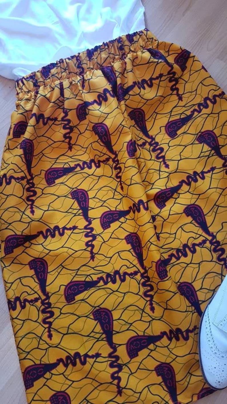 African Print Skirt Adult and Child Orange Red Skirt 0-9years Cotton Skirt Matching Wax Print Skirt