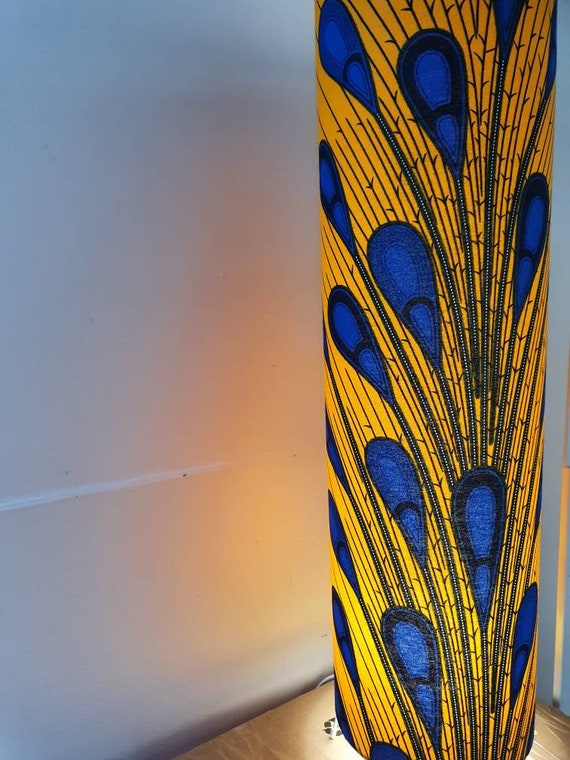 African inspired store floor lamps