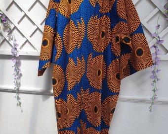 African Print Kimono Style Jacket - one size