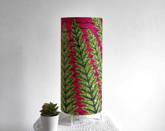 African Print Table Lamp - Fern