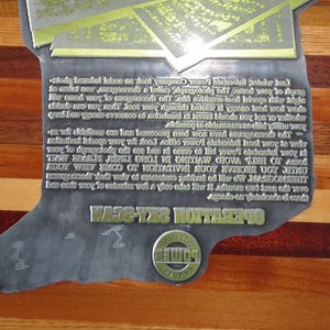 Rare One of a Kind Advertising Print Plate.  &quot;Operation Sky-Scan&quot;, Interstate Power Company, Dubuque, Iowa.  Great Old Advertising Piece!
