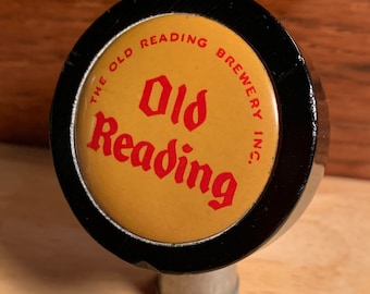 1704 - Vintage Original OLD READING Beer Ball Tap Knob.  Very Nice Condition for the Age!