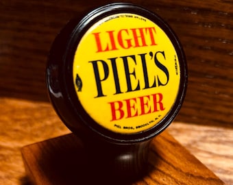 1796 - Vintage Original PIEL'S Light Beer Ball Tap Knob - Very Nice Condition!
