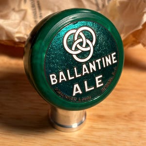 2257 - Vintage Original BALLANTINE ALE Ball Tap Knob - Newark, New Jersey - Very Nice!