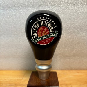 Galena(A)  - Original GALENA BREWING Annabelle's IPA Ceramic Beer Tap Handle w/ Hand Made Display Base - Beautiful!