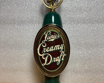 2335 - Vintage Original LEINENKUGEL'S CREAMY DRAFT Beer Tap Handle - Very Cool!